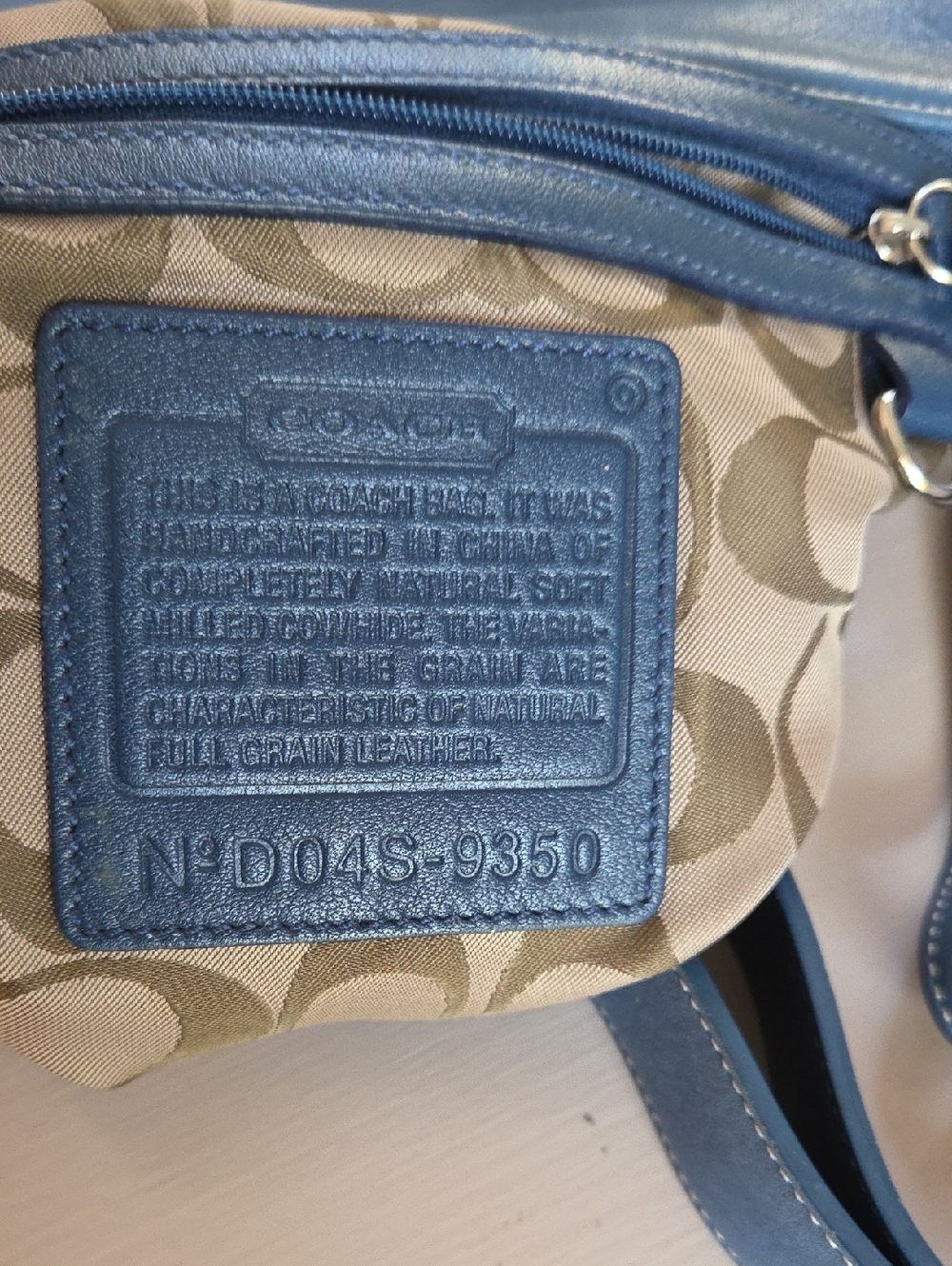 COACH Pool Blue 2004 Legacy Slim Duffle Convertible Crossbody Bag - Picture 15 of 15